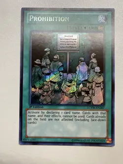 Yugioh Prohibition 1st Edition Secret Rare LCYW-EN267 MP - Image 1