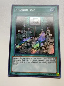 Yugioh Prohibition 1st Edition Secret Rare LCYW-EN267 MP - Image 1