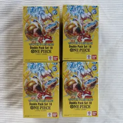 One Piece DP-10 Adventure On Kami's Island Double Pack Booster LOT OF 4 SEALED - Image 1