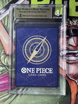 DRACULE MIHAWK MANGA ALT ART ONE PIECE JP OP14-119 THE 2025 Beckett 9,5 - Image 2