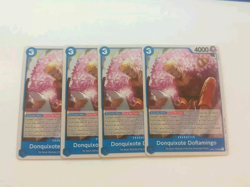 One Piece Card Game OP07-048 Donquixote Doflamingo English Playset X4 - Image 1