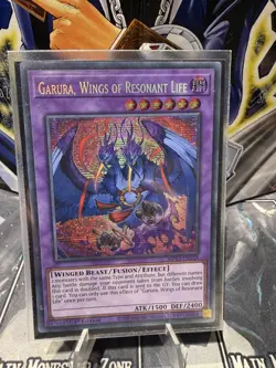 YUGIOH Secret Rare Garura, Wings Of Resonant Life RA02-EN024MP23-EN148 1st Ed - Image 1