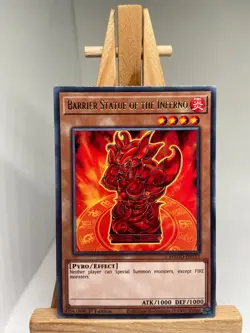 Barrier Statue Of The Inferno - Gold Rare 1st Edition MAGO-EN113 - NM - YuGiOh - Image 1