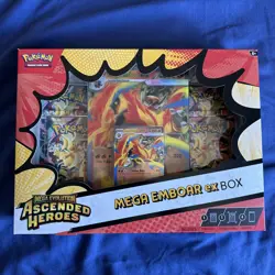 Pokemon TCG - Ascended Heroes Mega Feraligatr, Meganium, Emboar ex box sealed - Image 4