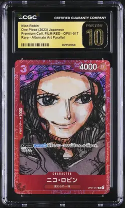 Nico Robin OP01-017 CGC 10 Pristine 2023 Film Red One Piece Japanese - Image 1