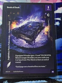 Wonders of the First Book Of Dusk Mythic Call of the Stones CoTS - Image 1