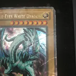 Yugioh Blue-Eyes White Dragon LOB-001 Card 1996 - Image 2