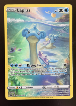 Lapras GG05/GG70 2023 Crown Zenith Pokemon Card TCG Galarian Gallery Full Art Nm - Image 1