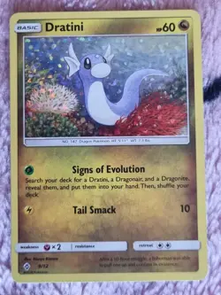 Dratini 9/12 2018 Pokemon Card - McDonald’s Collection - Confetti Holo MP - Image 1