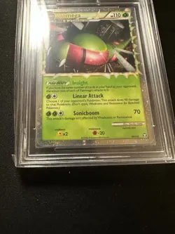 Yanmega (Prime) - 98/102 - Ultra Rare HGSS - Triumphant MNT 9 Mint Card - Image 3