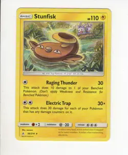 STUNFISK UNBROKEN BONDS SET RARE POKEMON CARD #56/214 NM/M - Image 1