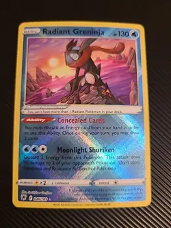 Radiant Greninja - 046/189 - Pokemon Astral Radiance Radiant Rare Card NM - Image 1