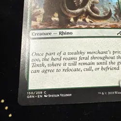 MTG Magic the Gathering Wild Ceratok (150/291) Guilds of Ravnica LP - Image 2