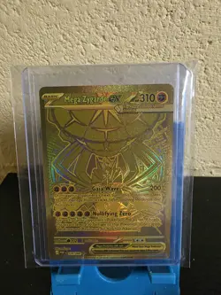 Pokemon Mega Zygarde EX Full Art Gold Holo Dragon Card 124/088 mint/near mint - Image 1