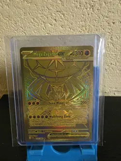 Pokemon Mega Zygarde EX Full Art Gold Holo Dragon Card 124/088 mint/near mint - Image 3