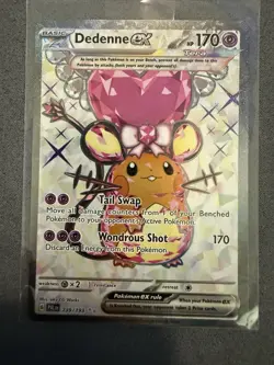 Pokemon Dedenne EX TCG Scarlet & Violet Paldea Evolved Holo Card 239/193 - Image 1