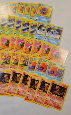 1999 Pokemon Fossil Base Unlimited Card Lot of 375 Common Pokemon Partial Set - Image 5