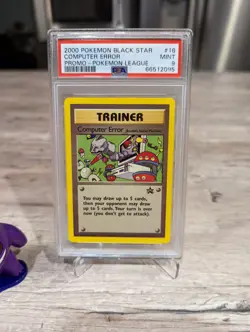 PSA 9 MINT Computer Error # 16 WOTC Black Star Promo Pokemon Card MINT - Image 1