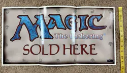 Vintage Magic The Gathering 1990s Magic Sold Here Store Sign Poster 23” X 11” - Image 2