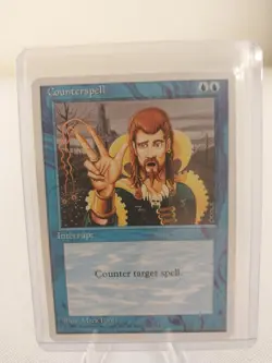 Vintage MTG Magic the Gathering Counterspell Fourth Edition (#65) LP - Image 1