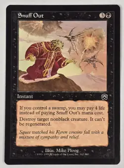 Snuff Out Mercadian Masques Regular NM Magic The Gathering Ships FAST - Image 1