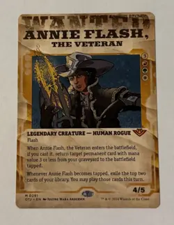 MTG Annie Flash, the Veteran (Showcase) Outlaws Of Thunder Junction LP - Image 1