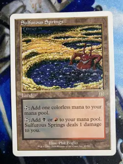 MTG Sulfurous Springs, Light Play, English Deckmasters - Image 1