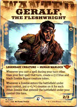 Geralf, the Fleshwright (Showcase) M Outlaws of Thunder Junction 287 LP - Image 1