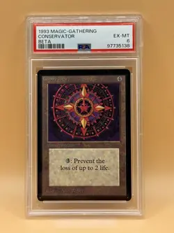 Conservator – MTG Beta (1993) – PSA 6 EX-MT – Magic the Gathering - Image 1