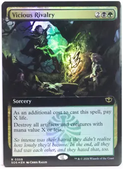 Vicious Rivalry [New, Near Mint] *Foil* Extended Art {Secrets of Strixhaven} - Image 1