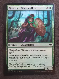 Guardian Gladewalker - Foil - Miscut - Kaldheim *NM* Near Mint MTG - Image 1
