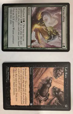 Wurmcalling (Time Spiral) and Lab Rats (Stronghold) MTG - Image 1