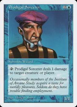 [MTG] Prodigal Sorcerer (112) (5ED) HP-DMG - Image 1