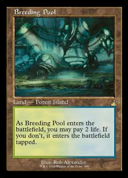 1 x Breeding Pool - Retro Frame - Ravnica Remastered - NM-Mint - MTG - Image 1