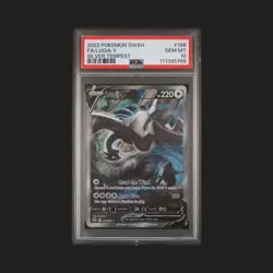 2022 POKEMON SWORD & SHIELD SILVER TEMPEST #186 FULL ART/LUGIA V PSA 10 - Image 1