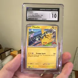 Pokemon TCG Pikachu CGC 10 Sv: Scarlet & Violet Promo 190 World Championships - Image 1