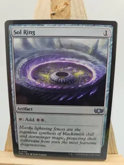 MTG Sol Ring Commander: Dragonstorm 0106 Near Mint Condition - Image 1