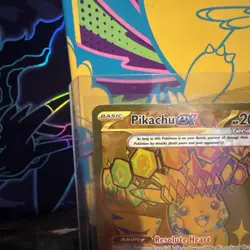 Pokemon TCG Pikachu ex #179/131 SV: Prismatic Evolutions Hyper Rare Gold Holo - Image 2