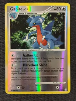 Gabite 48/123 Mysterious Treasures Reverse Holo Pokemon Card - Image 1