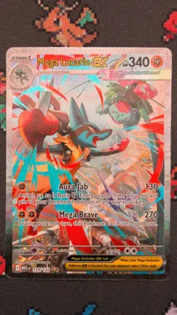 Pokemon Mega Lucario ex 179/132 - Mega Evolution: Special Illustration Rare - Image 1
