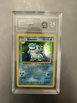 1999 POKEMON BASE SET #2 BLASTOISE HOLO - TAG 2.5 - Image 1