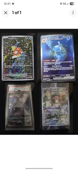 Pokemon TCG Hidden Fates Graded Holo Lot - Magikarp/Blastoise/Mewtwo/Charmander - Image 1