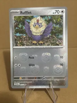 Rufflet (Master Ball Pattern) 077/086 Sv: Black Bolt | Pokemon Card | ENG | NM - Image 1