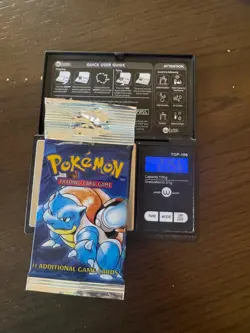 HEAVY PACK 21.51g - Pokemon Base Set Unlimited Sealed Booster Pack - Blastoise - Image 1