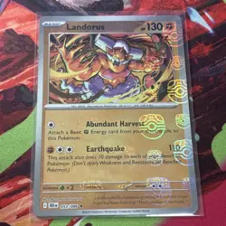 Landorus 053/086 Master Ball Pattern Pokemon Black Bolt NM - Image 1