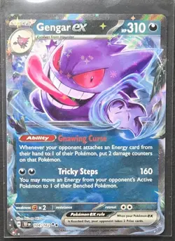 Gengar EX 104/162 Temporal Forces Ultra Rare Pokemon 2024 - Image 1