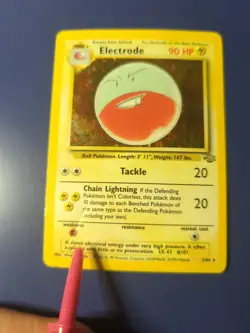 Pokemon TCG Electrode Jungle 2/64 Holo Rare - Image 3