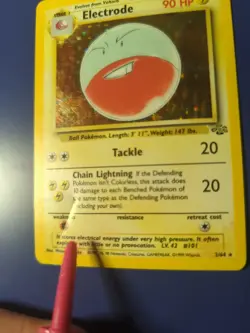 Pokemon TCG Electrode Jungle 2/64 Holo Rare - Image 4