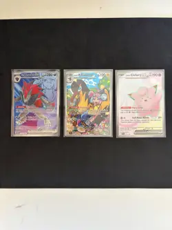 Pokemon Journey Together Full Art Lot Of 3 Zoroark Kilowattrel Clefairy - Image 1