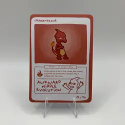 Charrmalone (Charmeleon) 75/90 - Pokedoodles No-Scalp Series Fan Art - Pokemon - Image 1